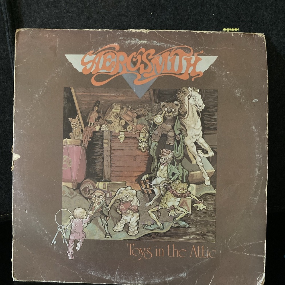 Vtg AEROSMITH TOYS IN THE ATTIC Vinyl LP Record 1975 JC-33479 Columbia Original